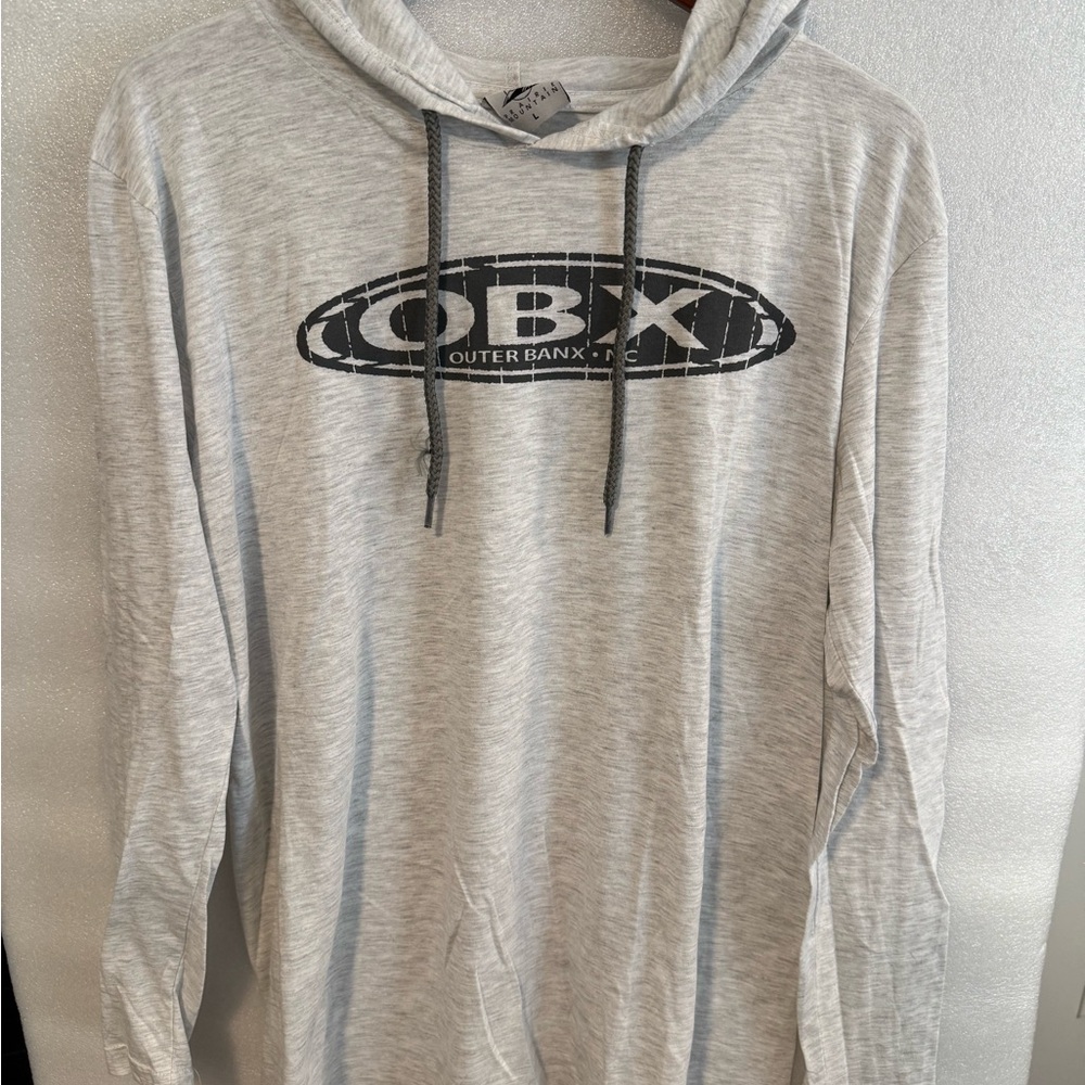 Gray Men's Lightweight Outer Banks  Hoodie